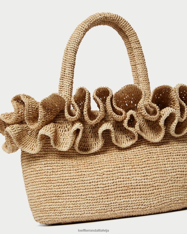 sievietes lori raffia volānu tote dabisks Loeffler Randall somas PJ4VVD322